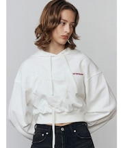 ストリングハートクロップパーカー