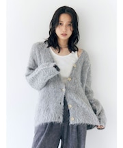 【WEB限定】カラールーズニットカーデ