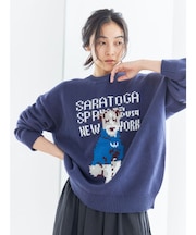 【WEB限定】ドッグモチーフジャカードニット