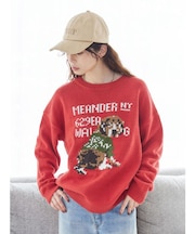 【WEB限定】ドッグモチーフジャカードニット