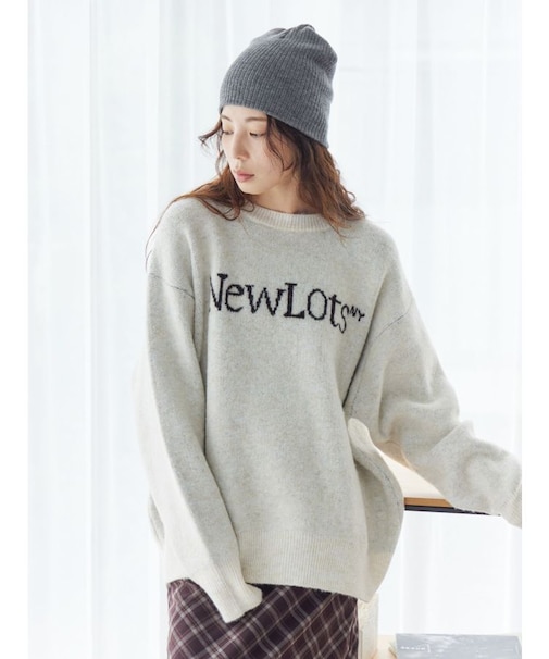 【WEB限定】ロゴルーズニット