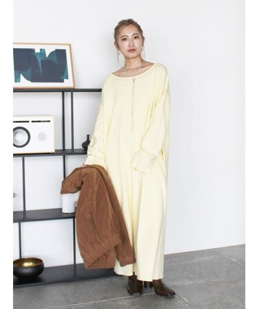 ルーズニットワンピース