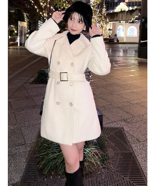 シャギーミディコート