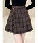 ツイードラップミニスカート