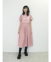 レースドッキングチャイナワンピース
