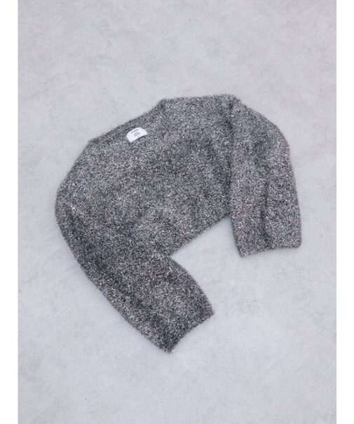 クロップドラメニットプルオーバー