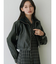 フェイクレザークロップドブルゾン