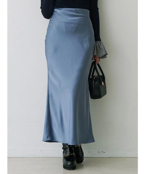 サテンナロースカート｜マークスタイラーアウトレットの