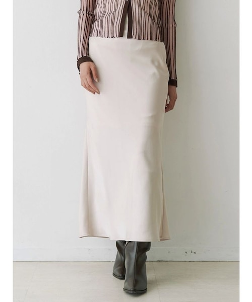 【美品】サテン プリーツ ナロウ スカート THINGS THAT MATTER FOIL SATIN PLEATS NARROW SKIRT | SENSE 13_ | STORE | THINGS