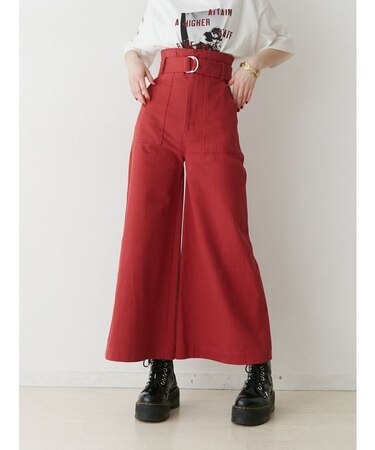 スーパーハイウエストワイドパンツ