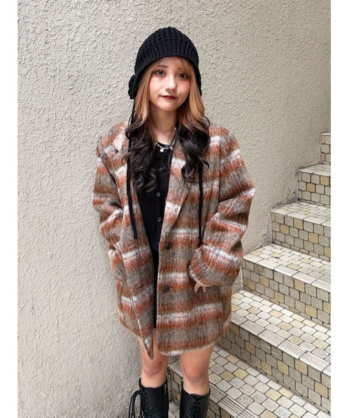 ウールライクジャケットコート