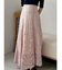 レースパッチワークフレアスカート