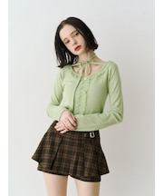 レースドッキングニット