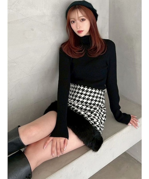 フェイクファーミニスカート【セットアップ着用可能】