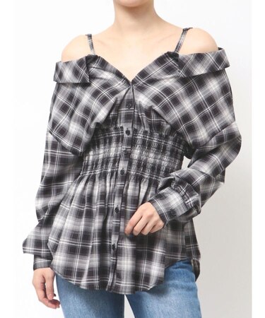 2WAYウエストシャーリングフィットシャツ