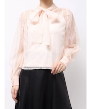 2WAYバックリボンレースブラウス