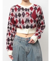 2WAYパターンショートカーデ