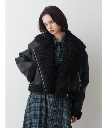 フェイクムートンショートジャケット