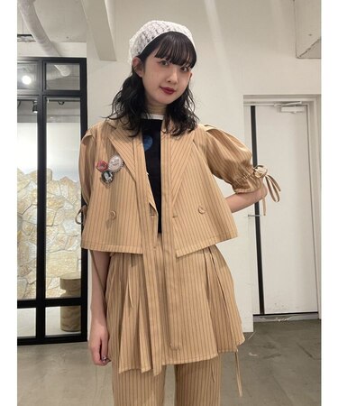 【FRUITSZIPPER鎮西寿々歌】クロップドジャケット