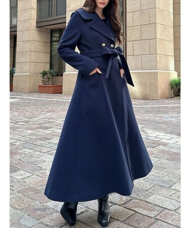 Aラインフレアコート