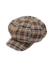 チェックパターンビッグキャスケット