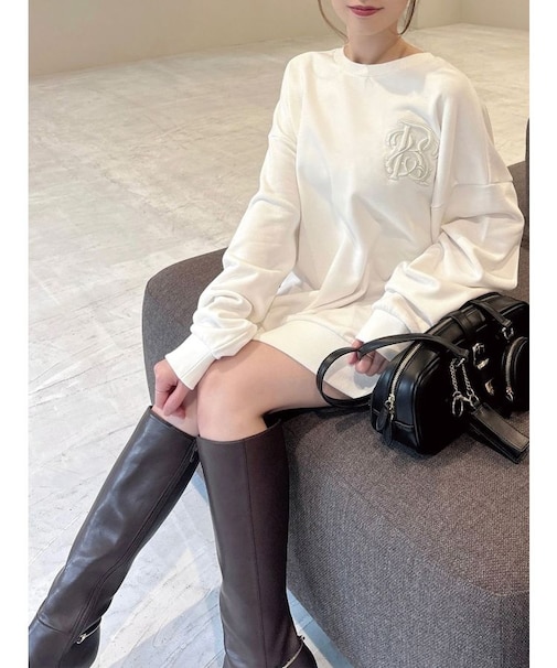 エンブロイダリースウェットトップス