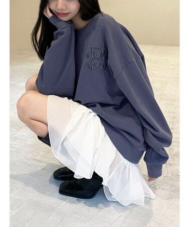 エンブロイダリースウェットトップス