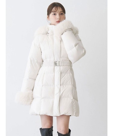 フェイクファー付きアライドロングダウン