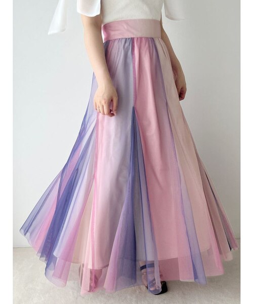 【STEVENTAI】ピンクボリュームスカート スカート Voluminous taffeta skirt/ボリュームタフタスカート