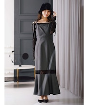 レースパネル切替ワンピース