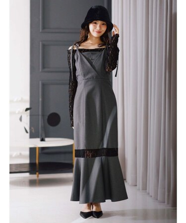 レースパネル切替ワンピース