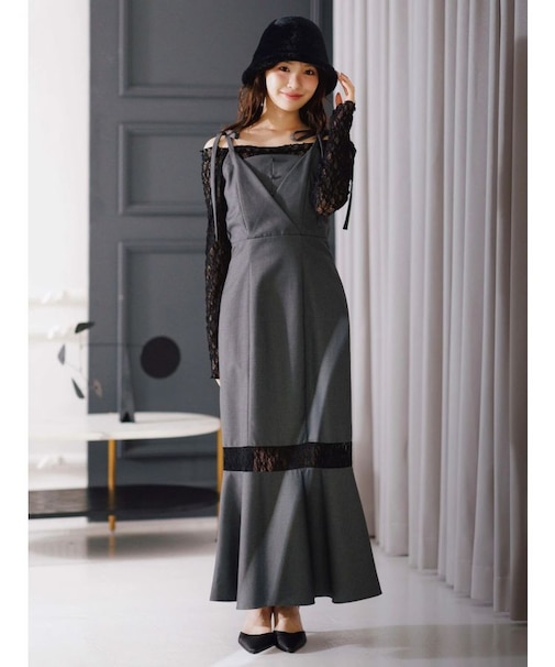 レースパネル切替ワンピース