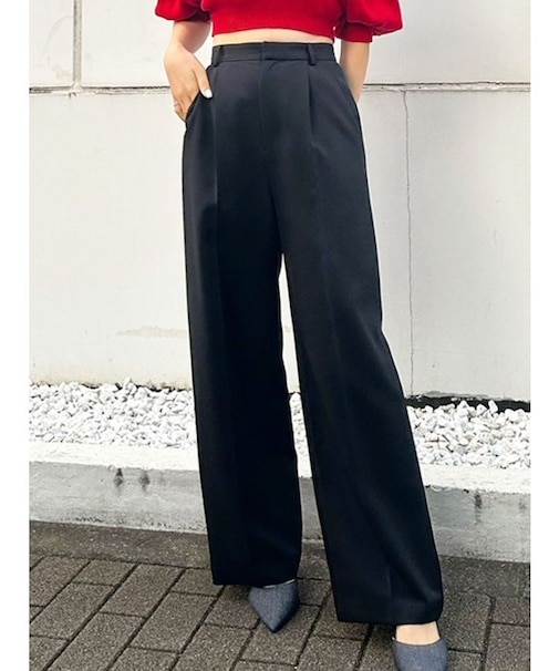 basicストレートパンツ