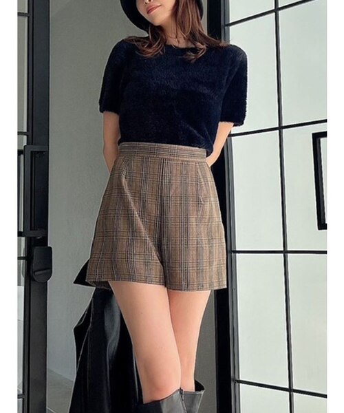 トップス y'shop SLY ニット セーター 「2サイズ展開」SHAGGY MIX ZIP UP KNIT
