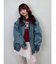 ルーズデニムブルゾン