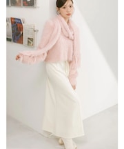 ウエストレイヤードナロースカート