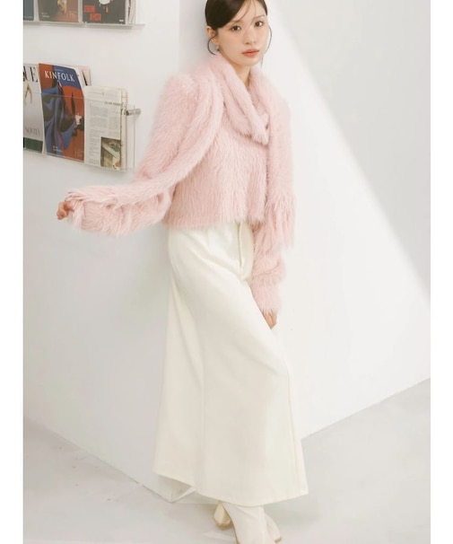 ウエストレイヤードナロースカート