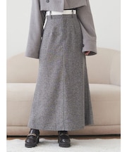 ウエストレイヤードナロースカート