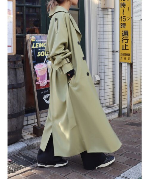 美品　sTyling/ スタイリング　トレンチコート　オーバーサイズ　定価5万 オーバーサイズトレンチコート｜マークスタイラーアウトレットの