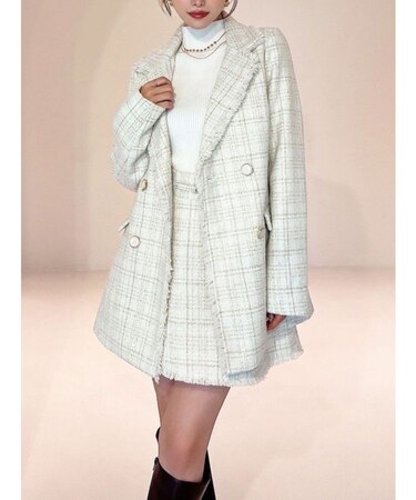 ツイードジャケット【セットアップ着用可能】