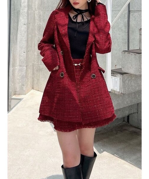 ツイードジャケット【セットアップ着用可能】