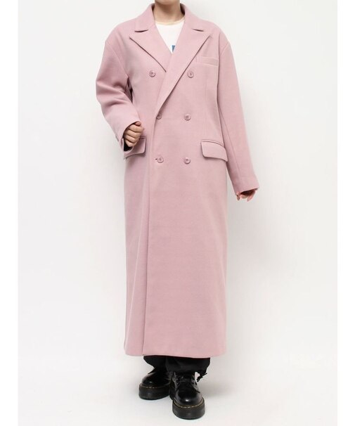 ダブルブレストロングコート