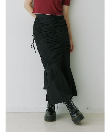 ギャザーマーメイドスカート