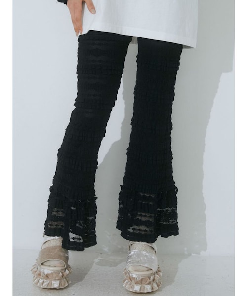 petit flower laceフレアパンツ｜マークスタイラーアウトレットの