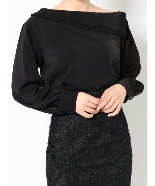 アシンメトリーカラーブラウス｜マークスタイラーアウトレットの