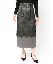 レースレイヤードナロースカート