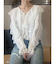 シフォンラッフルブラウス