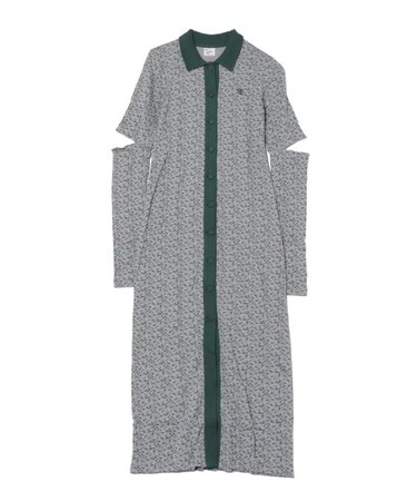 【MILLER】バイカラーロングワンピース