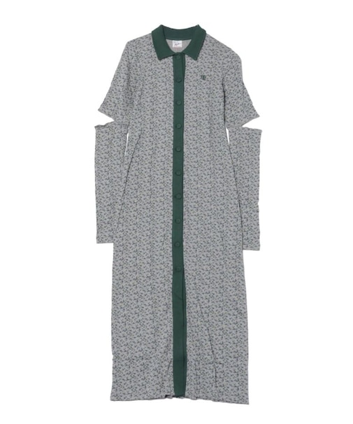 【MILLER】バイカラーロングワンピース