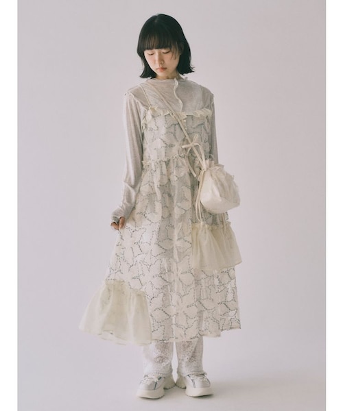 merry jenny シアーレイヤードキャミワンピース メリージェニー merry jenny ribbonシアーレイヤードキャミ